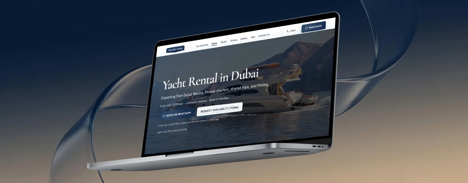 Websites for Yacht rental website